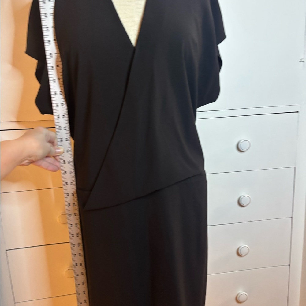 Halston Heritage Little Black Dress Midsize - Picture 3 of 6
